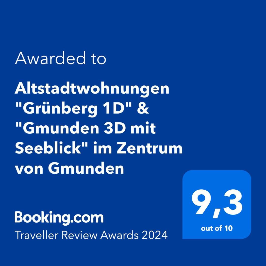 Altstadtwohnungen "Grunberg 1D" & "Gmunden 3D Mit Seeblick" Im Zentrum Von Гмунден Экстерьер фото